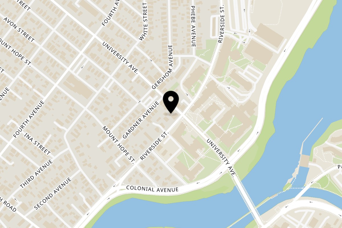 Map showing the location of SUPPA'S PIZZA & SUBS on 94 University Ave in Lowell